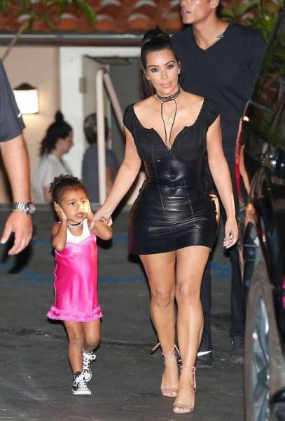 Kim Kardashian With Her Daughter North