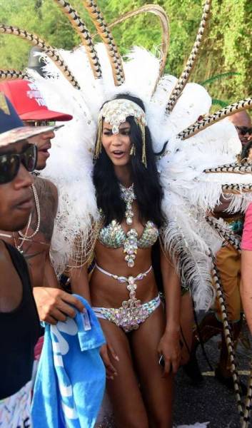 Chanel Iman Celebrating Barbados Festival