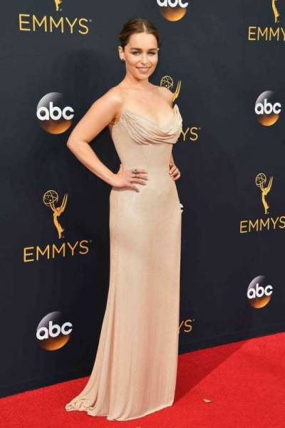 Emilia Clarke At Emmy Awards