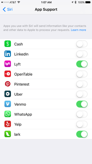 Siri Apps