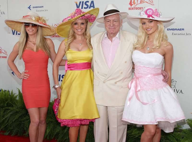 KENDRA WILKERSON, BRIDGET MARQUARDT, HUGH HEFNER & HOLLY MADISON