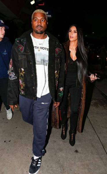 Kim Kardashian Kanye West Los Angeles