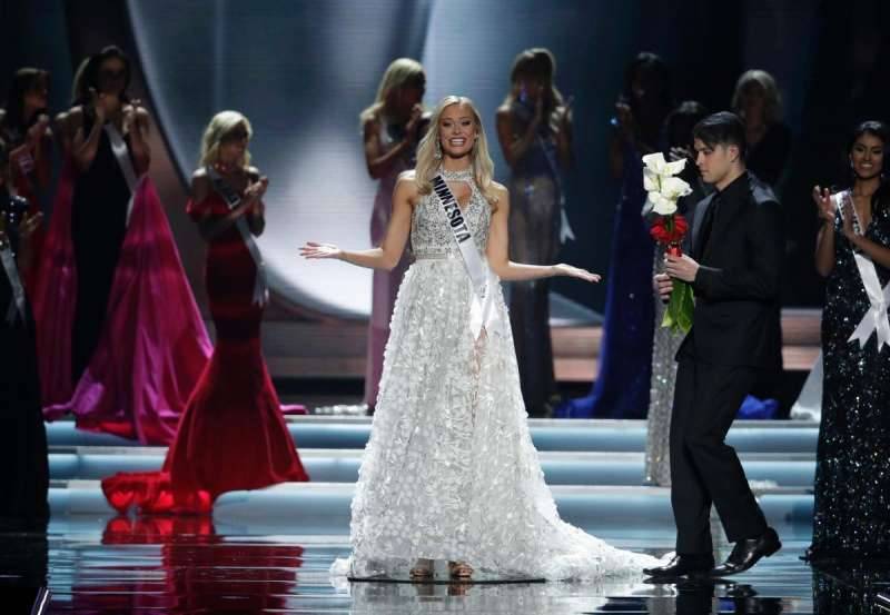 Miss Minnesota USA Meridith Gould Reacts After She Won Second Runner Up During The Miss USA