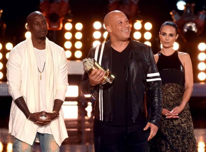 Vin Diesel Tyrese Jordana Mtv Movie Tv Awards 2017