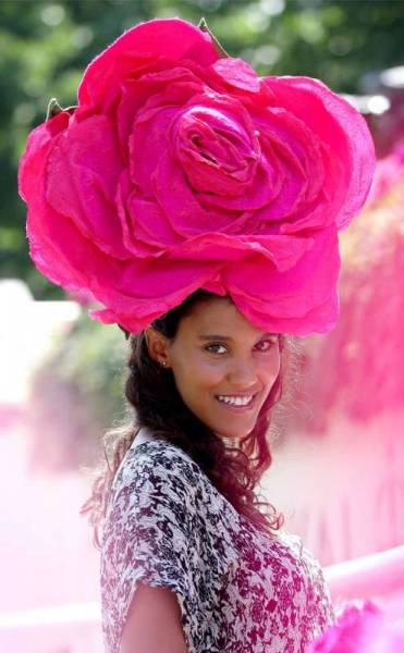 Pink Flower Hat