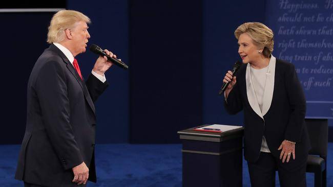 A dark debate Trump and Clinton spend 90 minutes on the attack