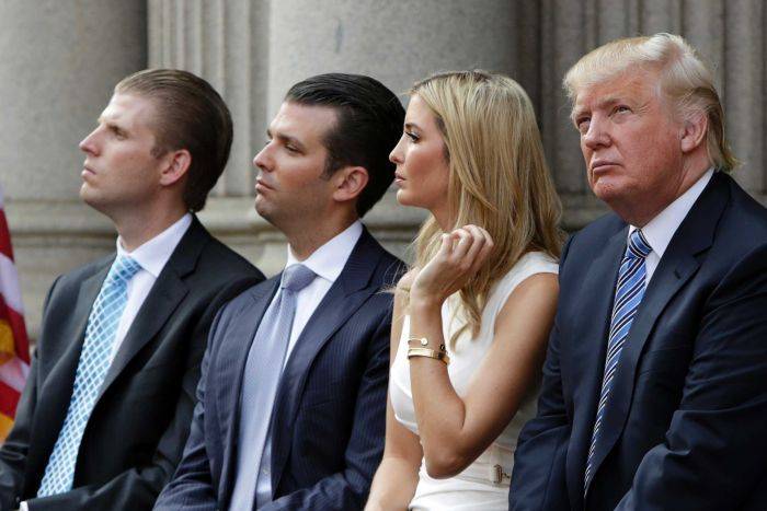 Donald Trump names loyalists children to lead White House transition