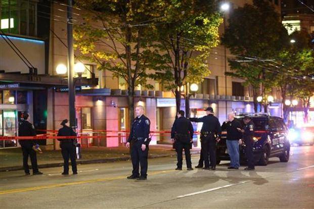 Five shot in downtown Seattle near scene of anti-Trump protests