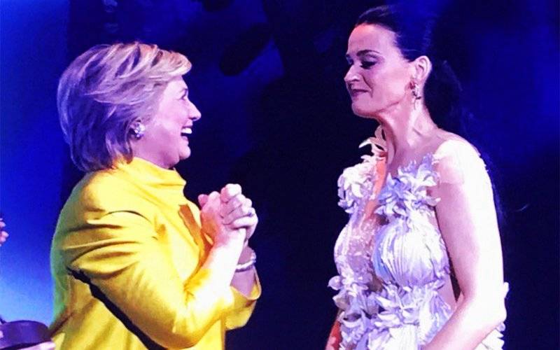 Hillary Clinton Makes Surprise Appearance at UNICEF Gala to Honor Katy Perry