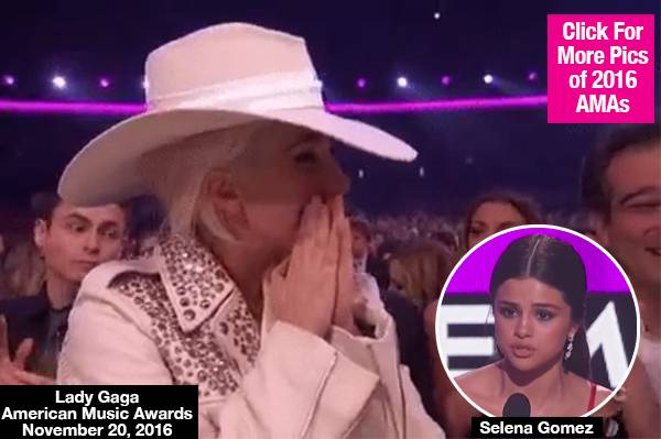 Lady Gaga Brought To Tears Over Selena Gomez’s Powerful AMAs Acceptance Speech