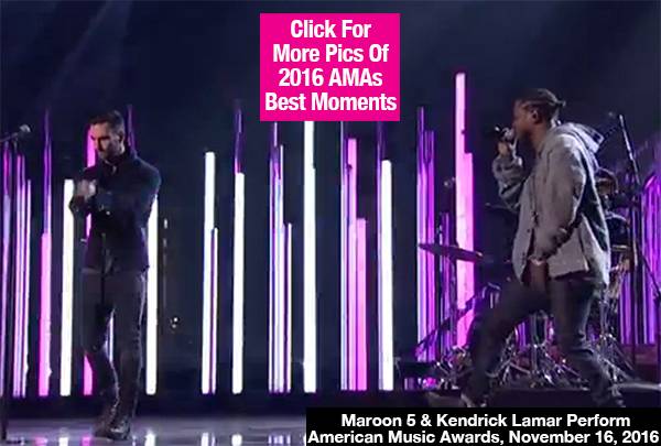Maroon 5 & Kendrick Lamar Perform New Hit ‘Don’t Wanna Know’ At AMAs
