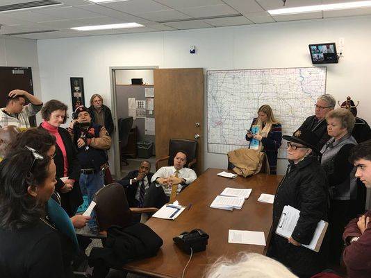 NAACP, others hold sit-in against Sessions at Grassley office