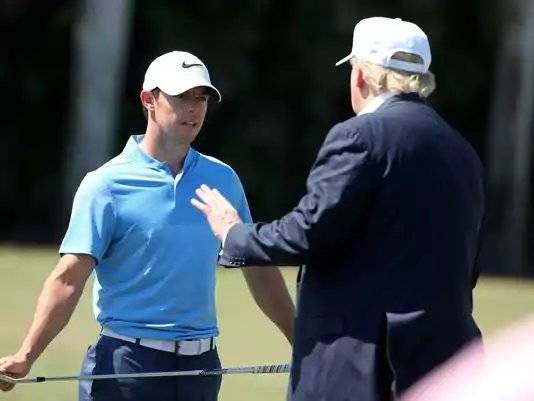 Rory McIlroy takes penalty strokes after golfing with Donald Trump