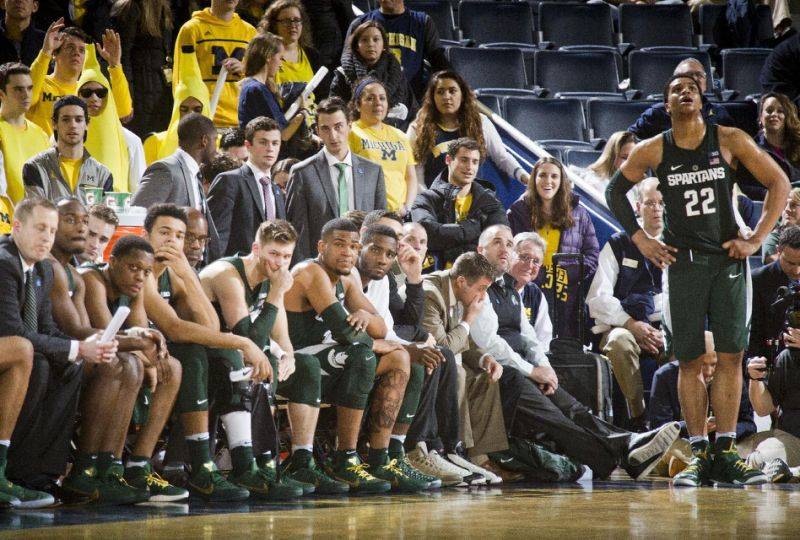 Sharp-shooting Michigan routs Michigan State 86-57