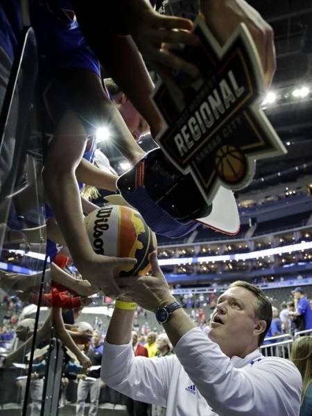 Jayhawks coach Bill Self has mellowed over the years