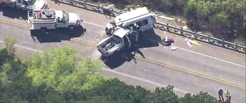 Texas church bus crash: 13 killed, 2 injured in collision with pickup truck