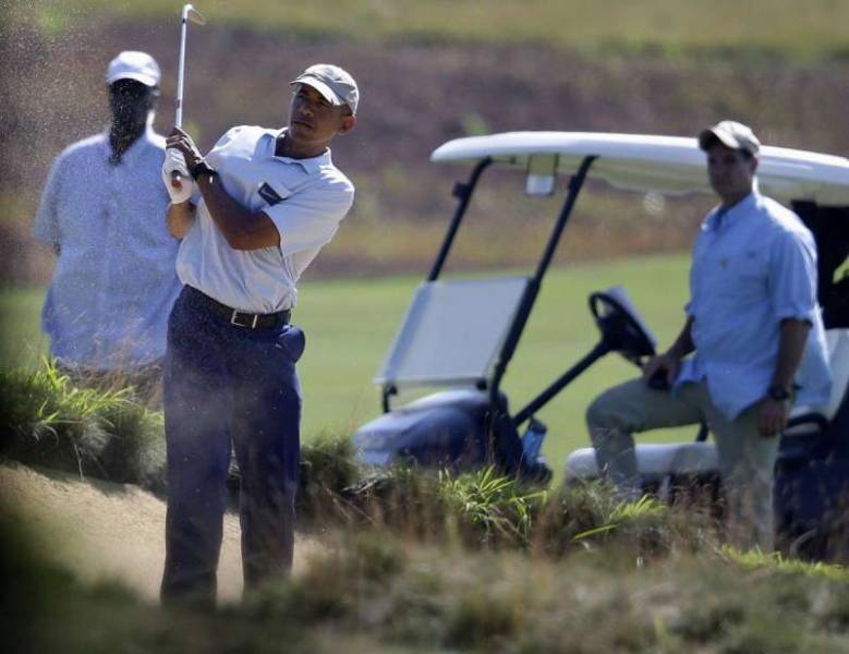 Conservatives don’t hate a golfing President, but they hated an uppity negro golfing President