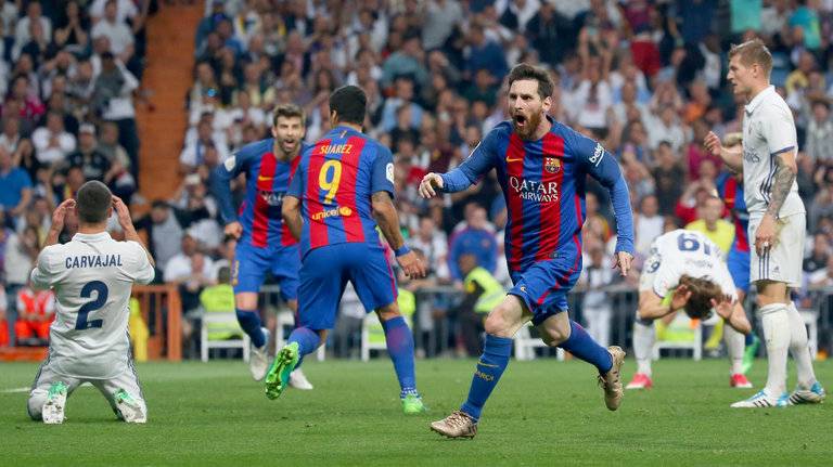 Lionel Messi’s Late Goal Lifts Barcelona Over Real Madrid