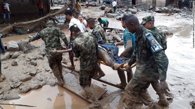 More than 200 dead, many missing in Colombia mudslides