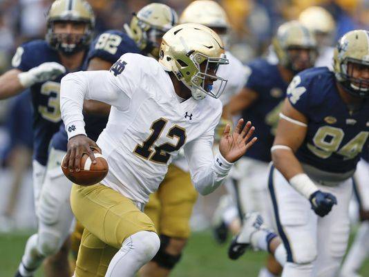 Notre Dame turns to sophomore QB Brandon Wimbush