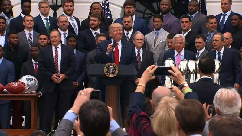 The Patriots go to Washington — some of them, at least