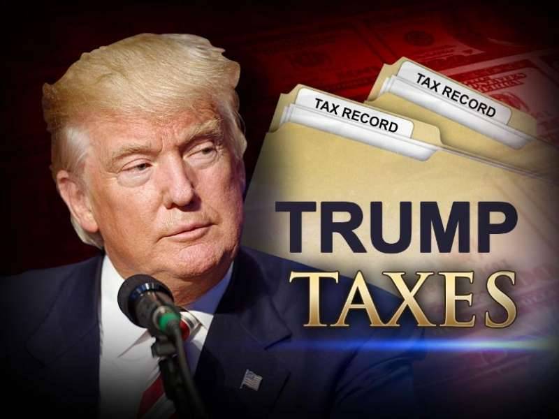 Trump bashes tax protesters who want him to release his returns
