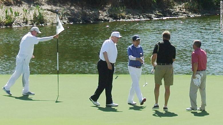 Trump hits the links with Rand Paul, talks health care, W.H. says