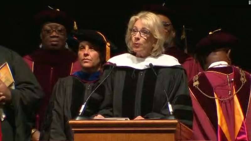 Bethune-Cookman grads boo Betsy DeVos at commencement
