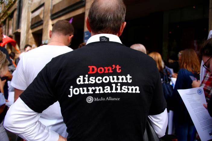 Dozens of Fairfax journalists down pens in protest over job cuts