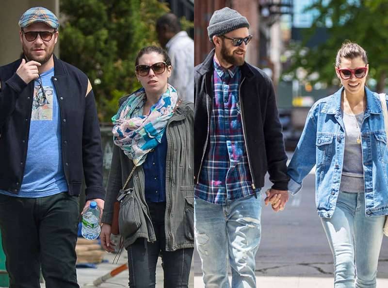 Seth Rogen and His Wife Just Realized Justin Timberlake and Jessica Biel Are the ”Better Looking Version” of Them