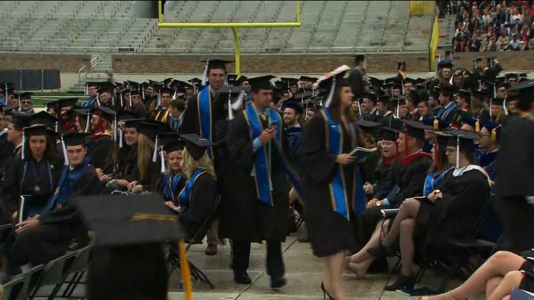 Some Notre Dame graduates walk out over VP Mike Pence speech 