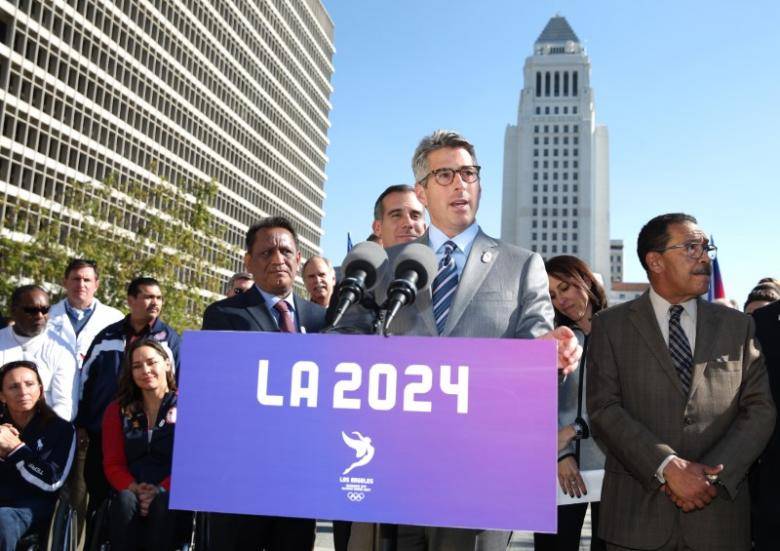 Trump has ‘done everything’ to back LA 2024 bid chief