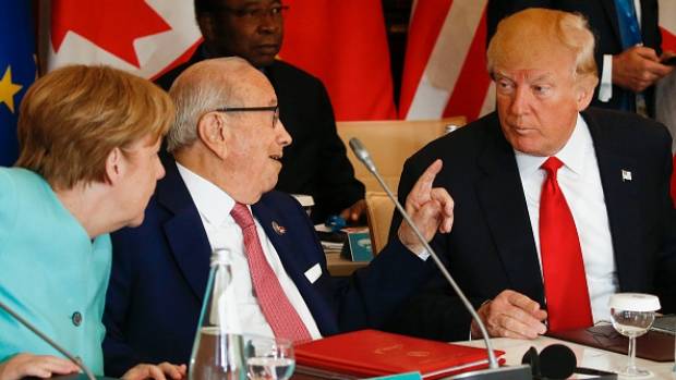 U.S. backs call for fight against protectionism in G7 communique