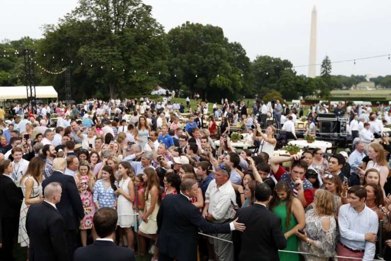 At congressional picnic, Trump calls for post-shooting bipartisan spirit to deepen