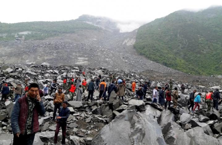 Landslide buries mountain village in SW China, fears for 141 people