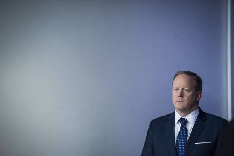 Spicer may leave the press room podium behind for a more backstage White House role