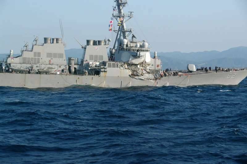 US sailors missing after Navy destroyer collision off Japan
