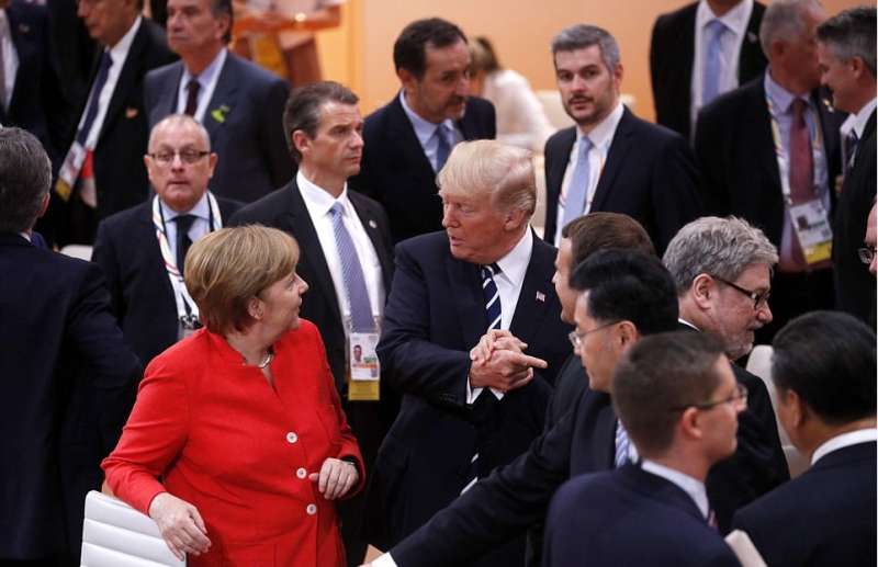 Donald Trump Caught Daydreaming At G20 Roundtable Meeting, British PM Wakes Him Up