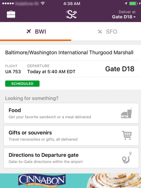 Gate delivery could be game-changer for airports