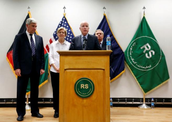 In Afghanistan, U.S. senators call for coherent policy from Trump