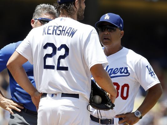 NL West-leading Dodgers lose Kershaw to DL with back injury