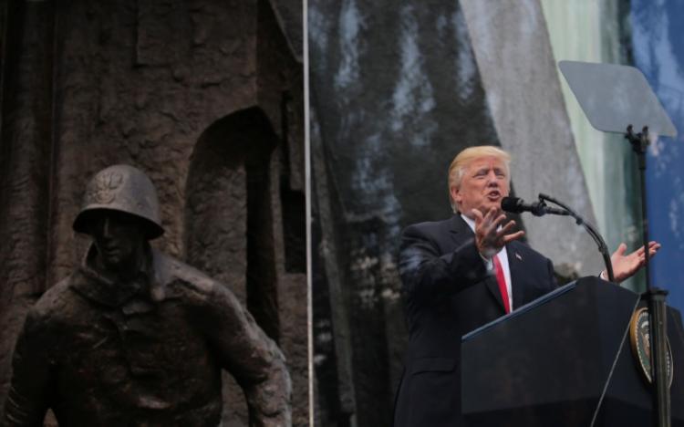 U.S. President Donald Trump Gives A Public Speech At Krasinski Square In Warsaw