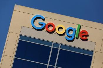 Google logo on office building in Irvine California
