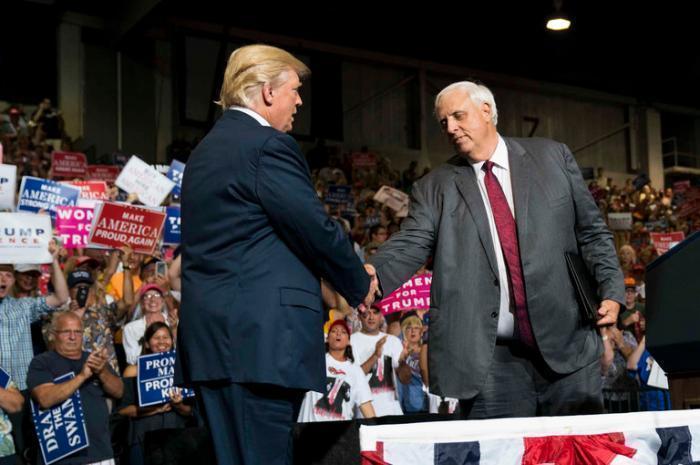 In West Virginia, Trump Hails Conservatism and a New G.O.P. Governor