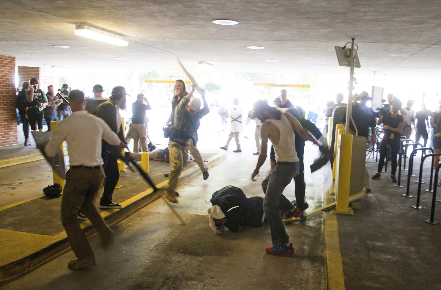 Man beaten at protest says police were indifferent to attack