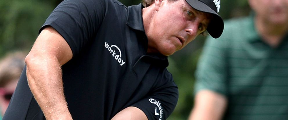 Mickelson, Els reach milestone together in 100th major