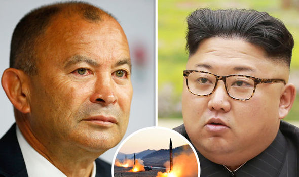 Eddie Jones calls on England squad to be PREPARED for North Korean missile at World Cup