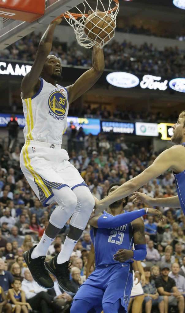 Everything’s cool: Warriors pull away from Mavs, 133-103