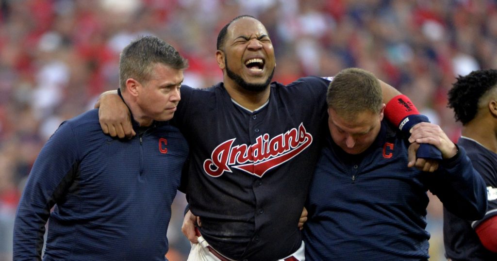 Indians offense tamed with Encarnacion injured