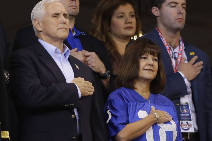 Mike Pence leaves game after 49ers players kneel during national anthem